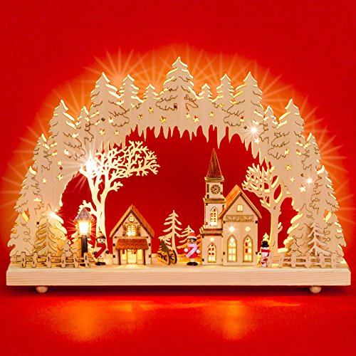 Schwibbogen - warmem Kerzenschein mit Weihnachtsdekoration Traditionelle